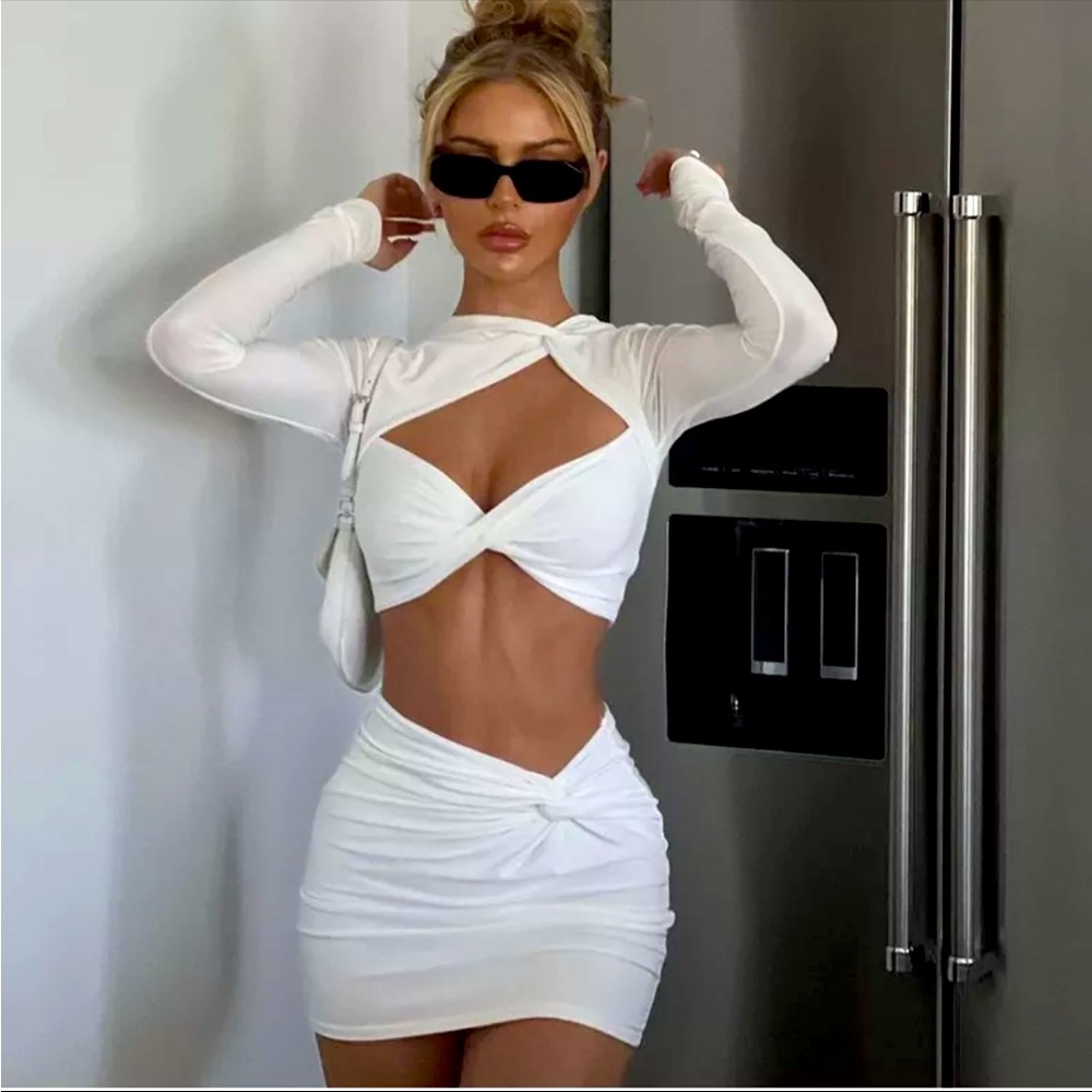 Brand New Two Piece Skirt and Top Set 🤍🤍🤍